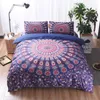 Bohemian Tre-Piece Bedding Sets Full King Queen Size Printed Quilt Cover Pillow Case Brand Chic Designer Bed Conestriers Supplies I lager