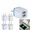 5V 2.1A Eu US Ac Accueil Voyage chargeur mural adaptateur secteur prises pour Samsung S8 S10 téléphone android