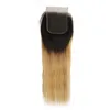 Highlight Human Hair Closure Transparent Lace 4x4 Closure Straight Body Wave