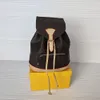 ファッションスポーツアウトドアパックバックパック女性ショルダーバッグM41076ミディアムパリ格子縞のバックパックブラウンフラワーハンドバッグレザーウォレット高級デザイナーバッグハンドバッグ