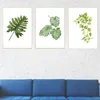 Wallpapers 1pc 30x211cm Pintura de parede sem moldura verde planta folhas decoração para sala de estar em casa