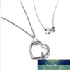 Seialoy New 3 Color Fashion Heart Necklace Fit Beads Charms Pendant Necklace Women Men Jewelry Boy Girls Lovers Gifts Factory price expert design Quality Latest