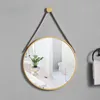 Miroirs Espejo De Tocador Nórdico Para Baño, Accesorio Decorativo Pared, Sencillo Y Moderno, Maquillaje, Redondo Grande