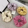 Color Matching Hair Ties Elastic Rubber Bands Plaid Pattern Scrunchies Hairs Ring For Girl Casual Headdress