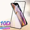 Protecteur d'écran à couverture complète 10D, pour iPhone 13 12 11 Pro XS Max XR X 8 7 6 Plus 12Pro, dureté 9H, verre trempé 10 en 1, boîte en papier 2570086