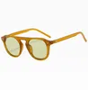 Lunettes de soleil 2021 Vintage Orange rondes femmes gelée couleur lunettes à la mode lunettes Punk Style extérieur UV400