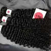 Brazilian Human Hair Natural Color Deep Curly Peruvian Malaysian Indian Hair Extensions 9A Quality Human Hair Weave Jerry Curly Bundles