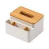 Storage Boxes & Bins desktop plastic tissue box home creative multifunctional storage wooden toilet suction