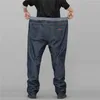 Jeans homme taille élastique grande taille pantalon en denim pleine longueur très grand 36 au 48 210716