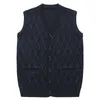 패션 브랜드 스웨터 남자 풀오버 조끼 민소매 슬림 피트퍼 니트웨어 가을 한국 스타일 캐주얼 의류 남성 211008