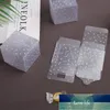 6 * 6 * 6см матовый полупрозрачный в горошек PVC Candy Box свадебные благополучие рождественские вечеринки кубика подарочные коробки сладости конфеты торт подарочные сумки заводские цена