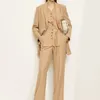 Amii minimalisme femmes Blazer mode manteau col en v boutons gilet femmes pantalons élégant femme dame vêtements 12170408 220315