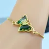 Link, Chain Korean Version Of Cubic Oxide Crystal Glass Butterfly Gold Adjustable Bracelet Female Jewelry Male Gift Exquisite