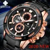Mens Sport Klockor Wwoor Top Brand Luxury Full Steel Vattentät Quartz Watch Men Fashion Chronograph Relogio Masculino 210527