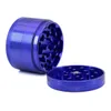 NEW4 Layers Mini Metal Tobacco Grinder Grinder Aluminum Alloy Dry Herb Crusher Smoke Man Gift Hemp Pepper Pot Spice Mill Grinder ZZF13142