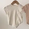 Pajacyki Body Body Ubrania Koreańska Letnia Dziewczyna Odzież T-Shrit Boy Romper Kombinezon Spodnie Dla Stroju Dzieci od 0 -2 lat