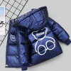 Kids Hooded Dikke Eendendons Jas Jassen Kinderen Jongens Meisjes Bovenkleding 2-6 Jaar Winter Kleding