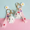 Creative Cute Long Ear Bunny Keychain Pendant Car Bag Doll Pendant Par Key Ring G1019