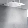 Chrome Polished Shower Mixer 50x50 cmバスルーム降雨霧化調整可能なシャワーヘッドホルダー