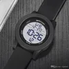 Simples moda relógio eletrônico luxo LED Digital Military Sport WristWatch Mens Silicone Strap Waterproof Watches Casual Relog