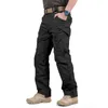 Ix9 City Tactical Cargo Spodnie Mężczyźni Combat Swat Army Wojskowe Spodnie Wiele kieszeni Rozciągliwy Elastyczny mężczyzna Dorywczo Spodnie 5XL H1223