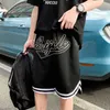 Hong Kong Style Ins High Street Męskie Szorty Hip-Hop Tide Marki Street Sports Pięcioptowe Spodnie Fit Soft Koszykówka Spodnie Spodnie X0705