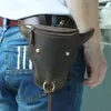 Cintura masculina Genuine Leather Belt Motocicleta Motocicleta Hip Bum Fanny Packs Bags