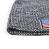 Moda invernale caldo berretto di copertura ago bandiera etichettatura strada hip-hop sport casual berretti slouchy uomo donna unisex protezione per le orecchie cappello lavorato a maglia WH0028
