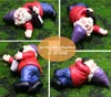 4pcs Fairy Garden Accessories Collectible Figurines Miniature Gardening Gnomes Figurines Ornaments My Little Friend Gnome-Drunk Gnome Kit Resin Fairy Garden