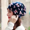 Beanie/Totenkopfkappen Mützen Kopftuch Frauen Frühling Herbst Blume Bambus Hüte Blatt Hip Hop Schal Für GirlM3-E