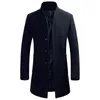 BOLUBAO marque haute qualité hommes laine mélanges manteaux hommes longue Section Slim Fit Trench hauts hiver mâle laine mélanges manteau 211122