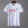 2022 Mannen Designer T-shirt Zomer Tops Geborduurde Mannen T-shirt Alfabet Patroon Modaal Katoen O-hals Korte Mouwen Slim Fit t-shirt