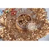 HM2104-232 Cinnamon Color metallic luster Hexagon Shape Glitter Sequins for nail art DIY decoration and Halloween's decorations