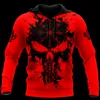 Heren Hoodies Heren sweatshirts Spring en Autumn Street Warrior Tattoo Fashion Sports Suit Gepersonaliseerd Custom 3D -printen