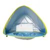 Baby Travel Bed Portable Beach Tält UPF Sun Shelter Up Myggnät och 2 Pegs Ultralight Kids Outdoor Toys Wholesale