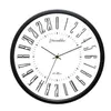 2021 Nyaste 24 -timmars DIAL DESIGN 12 tum Klocka Metal Frame Modern Fashion Decorative Round Wall Clock Home Decoration Bar Study H216O