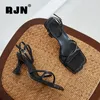 Women's Sandals 2021 Summer Simple Narrow Band Buckle Strap Shoes Fashion Travel All-Match Casual RO822 Dress