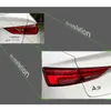 Audi A3 için 4 adet Araba Styling Koşu Işıkları Audi A3 Taillights 2015-2019 LED Kuyruk Sis Lambası + Dönüş Sinyali + Fren + Ters Işık