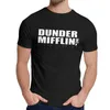 Coton naturel Dunder Mifflin Paper Company le bureau t-shirt hommes été joli classique haut à col rond T-Shirts