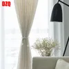 Curtain & Drapes Modern Japanese Style Linen Thicken Gauze Contracted Bedroom Wave Window Balcony Shading Screen