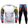 Rashguard et Leggings à manches courtes et longues pour hommes, pantalons à impression numérique, personnalisés, d'excellente qualité, survêtements pour hommes