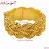 Adixyn Ethiopian Gold Bangle voor Vrouwen Bruiloft Bruid Armbanden Goud Kleur Sieraden Midden-Oosten Afrikaanse Bruid Geschenken N10275 Q0717