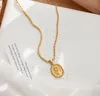 Fadeless Small Square Flower Necklace Women's Long Sweater Pendant Twist Chain Niche Light Luxury Design5441559