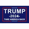 Trump 2024 Vlag U.S. General Verkiezingsbanner 2 Koper Grommets Neem Amerika Achtervlaggen Polyester Outdoor Indoor Decoratie 90 * 150cm / 59 * 35 inch JY0505