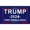 Bandiera Trump 2024 Banner per le elezioni generali degli Stati Uniti 2 occhielli in rame Take America Back Bandiere Poliestere Decorazione per interni per esterni 90 * 150 cm / 59 * 35 pollici JY0505