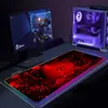 Podkładki podkładkowe na nadgarstki Razer RGB Pad Akcesoria do gier Anime Gamer Desk Mata Laptop Klawiatura Dywan 900x400 Duża gumowa LED Mousepa