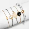 Charm Bracelets ZHEN TOMOMI Bohemian Pineapple Heart Beadeds Bracelet Set For Women 2023 Map Tortoise Adjustable Bangle 5pcs/set Raym22