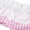 Sexy Set Femmes Belle Ecosse School Girl Cosplay Uniforme Adulte Baby Maid Short Rok Outfit Sissy Babydoll Lolita Jeu de Rôle Cos212w