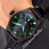 46mm IW500433 7 Gün Güç Rezervi Otomatik Erkek İzle PVD Stell Tüm Siyah Numarası Beyaz Markerler Naylon Deri 2022 Saatler Puretime E103A1