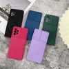 Camera Lens Protection Phone Cases For iphone 15 14 Pro Max Samsung Galaxy S24 Ultra Plus A15 2MM Soft TPU Slide Back Covers